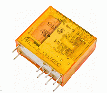Миниатюрное реле Finder 2 перекидных контакта 8А, 230В AC, 405282300000