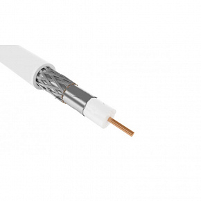 Кабель коаксиальный RG-174  50 Ом, белый, 100 м