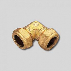 Уголок 18х1/2" ВР для медной трубы обжиг (латунь)