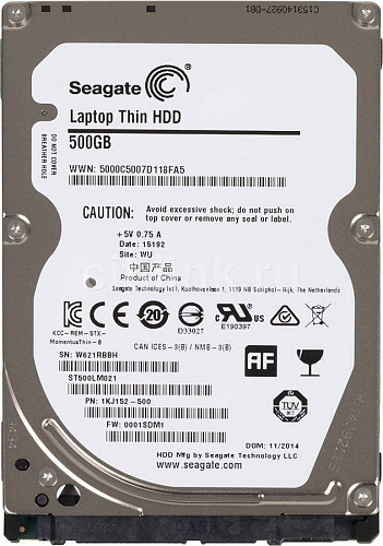 HDD-SATA |||  500 Gb жесткий диск 2.5"Seagate ST500LM021