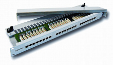 Коммутационная панель 19" 1U Cat.5e, STP экран., 24 порта RJ45, T568A/B Signamax™