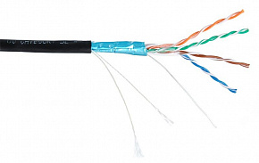 NETLAN F/UTP 4 пары, Кат.5е, внешний, PE -40C бухта 305 м (EC-UF004-5E-PE-BK)