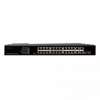 TR-NS14282С-370-24POE - Неуправляемый коммутатор TRASSIR с24 PoE портами (10/100/1000 Мбит/с Base-T)