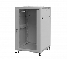 Шкаф напольный 19" Netko 22U серия Optima (600х800х1132),передняя дверь стекло, серый, разобранный 