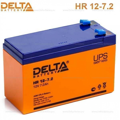 Аккумулятор   7 А/ч, 12В (Delta) HR12-7.2