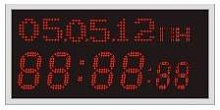 Часы автономно-вторичные цифровые фасадные Пояс-250-6-NTP