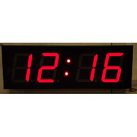 Часы вторичные цифровые ЧВЦ 250 С (красное свечение)