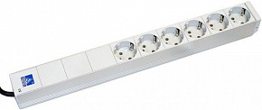 Блок розеток 19", 6 розеток, шнур 3 м WZ-LZ30-06-SU-000 (LZ-30/6SCHU) 