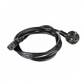 Шнур питания с заземлением IEC 60320 C13/EU-Schuko, 10А/250В (3x1,0) 3м