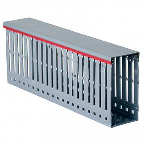 Кабель-канал перфорированный, RL12 100x100 G (дл.2м) ДКС 00171R