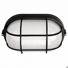 Светильник НПП-60w овальный с решеткой IP54 (1402 бел.)