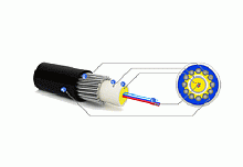 Оптический кабель ОГЦ-16А-7 (7кН) (16 волокон) 