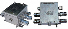 Коробка КЗПМ2.2-24/5-(Л-5М-М20-ММРн-25)х1(А)-(Л-5М-М25-ММРн-25)х2(С)-1Ex eb IIC T6 Gb-В1,5