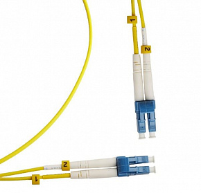 Патч-корд волоконно-оптический (шнур) SM 9/125 (OS2), LC/UPC-LC/UPC, duplex, LSZH, 1 м