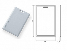 Карта Mifare IL-05M (2 num)  (1K) , Clamshell с прорезью, с печатью ID номера
