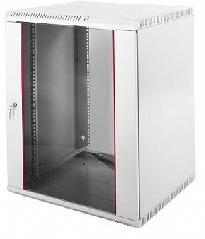 Шкаф телекоммуникационный настенный разборный 12U (600х650) дверь стекло ШРН-Э-12.650