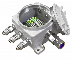 ЩОРВА-МТ222213(15AVK4RD-0-3AVK4TRD)-2КНВ2MНК/Р(А)-1КОВ2MНК/Р(А)-2КОВ2MНК/Р(В) Коробка клеммная взры