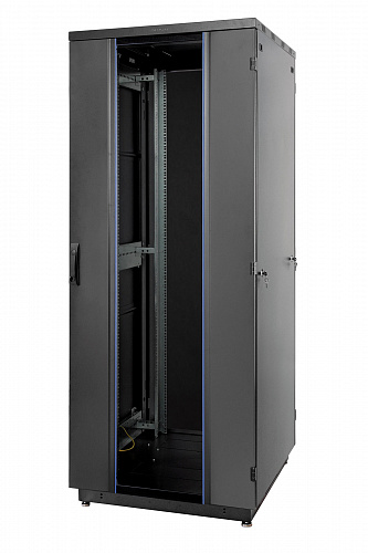Шкаф S3000 42U 800 × 800, передняя дверь стеклянная, задняя метал  2-створч 0F-42-88-31BL