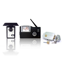 Комплект беспроводного домофона Sapsan WVDP и электромагнитного замка с аккумулятором