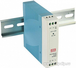 Преобразователь AC-DC сетевой Mean Well MDR-10-24 источник питания 24В с универсальным входом от 85