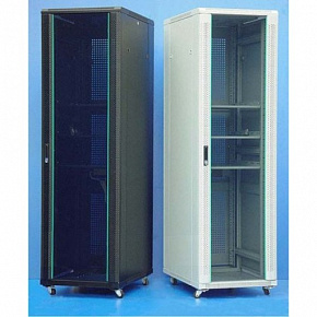 Шкаф напольный 42U серия TS (800х1012х2055), чёрный, разобранный