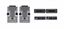 610R/T Передатчик и приемник сигнала DVI по волоконно-оптическому кабелю; кабель 4LC, многомодовый, 