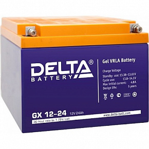 Аккумулятор Delta GX 12-24 Xpert (12V/24Ah)