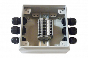 Клеммная коробка KlemBox® КК L300, сталь 300х300х150мм, 20 клемм 24А,вводы 4хМ20s (Ø6-12), 1хМ20 (Ø