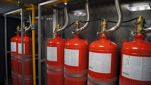 Модуль газового пожаротушения МПХ 55-150-50, V=150л.
