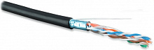 FTP 4х2х0.5 внутр.CAT 5e, FUTP4-C5E-S24-OUT-PE-BK-500 (FTP4-C5E-SOLID-OUTDOOR-40-500) (500м)