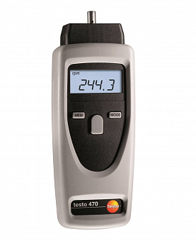 TESTO 470 Тахометр 20-99999об/мин погреш.005% от изм. зн. оптический механический датчик