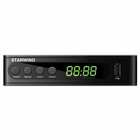 Ресивер DVB-T2 STARWIND CT-200, черный