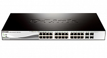 Коммутатор D-Link WebSmart DGS-1210-28P с 24 портами 10/100/1000 Base-X SFP