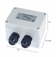 Клеммная коробка KlemBox® КК М125, пластик 115x90x80мм, 10 клемм 24А, вводы 4хМ20 (Ø10-14), IP67