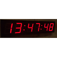 Часы вторичные цифровые ЧВЦ 100С, красные