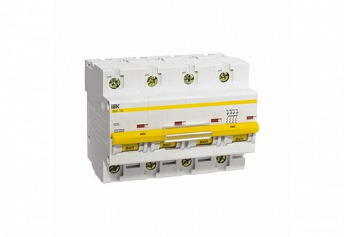 Автоматический выключатель ИЭК ВА 47-100 3-пол 63 А(С63), 10кА MVA40-3-063-C