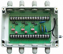СКИУ-01 IP65  Сетевой контроллер исполнительных устройств 4 реле, 250В, 2А, корпус IP65.