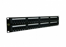 Патч-панель UTP, 19", 48 портов RJ45, cat.5е, 2U, Dual Type "L"