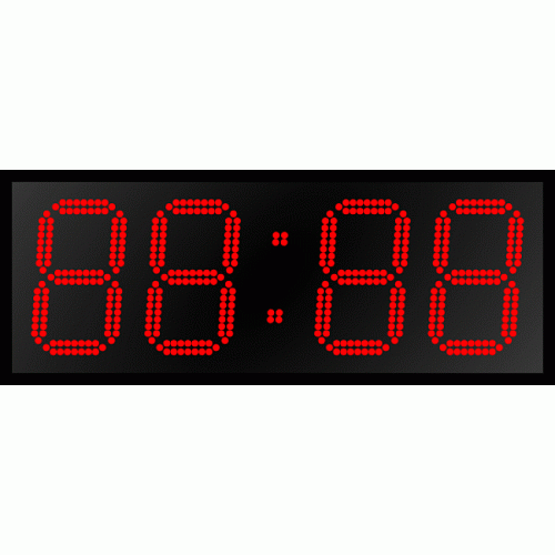 Часы вторичные цифровые ЧВЦ 210 NTP PoE (зеленое или красное свечение)