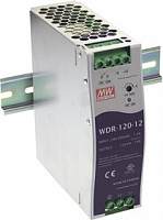 WDR-120-24, Блок питания, вход: 1-2-фазное 180-550В, выход: 24В, 5А, 120Вт