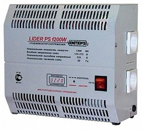 Стабилизатор напряжения Lider PS 1200W-30