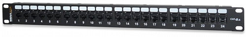 Коммутационная панель 19" 1U Cat.6A, 24 порта RJ45/110, Signamax™