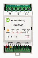 Модуль реле с RS-485, Modbus RTU WB-MRWL3