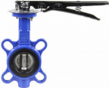 Затвор дисковый поворотный DN.ru WBV1413E-2W-FbH Ду50 Ру16 межфланцевый, корпус -чугун GGG50,диск -