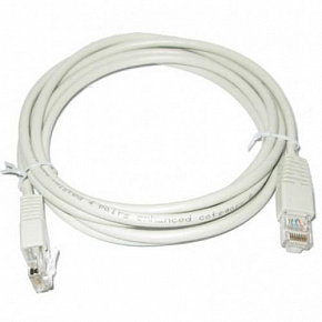 Патч-корд ITK категория 5е UTP 1.5м PVC белый PC08-C5EU-1M5