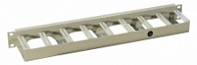 Органайзер (металлический), полукольцо, глуб.80 мм, 19" 1U, серый REC-VP1-80-GY