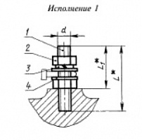 Зажим ЗБ-Л-8x16-1 ГОСТ 21130-75