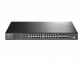 Коммутатор TP-Link T3700G-28TQ Jetstream гигабитный управляемый 28-портовый стекируемый
