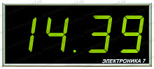 Часы цифровые электронные настенные Электроника7-2126СМ-4Т, зеленое свечение