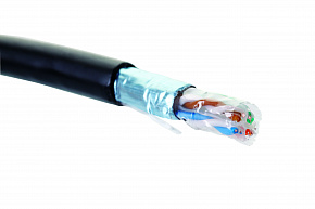 F/UTP 4х2х0.5 внешний CAT 5е. 305м, ПЭ, Eurolan